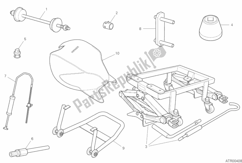 All parts for the Workshop Service Tools, Frame of the Ducati Monster 797 Thailand 2020